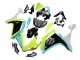 2007-2008 Yamaha YZF 1000 R1 Motorcycle Fairings - Light Blue Lime Green Black UK