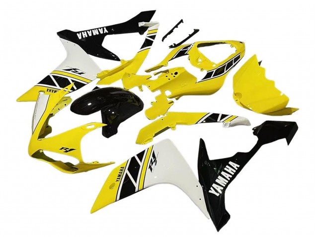 2007-2008 Yamaha YZF 1000 R1 Motorcycle Fairing - Yellow White Black UK