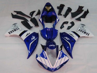 Best 2009-2011 Yamaha YZF 1000 R1 Motorcycle Fairings - White Blue Black M1 UK