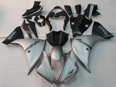 Best 2009-2011 Yamaha YZF 1000 R1 Motorcycle Fairing - Silver Black UK