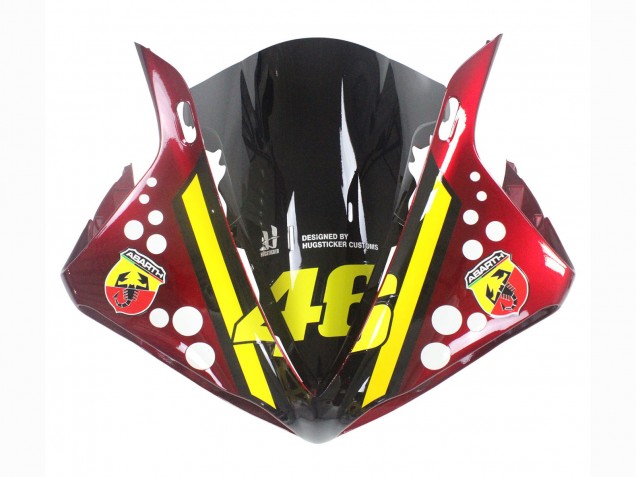 2009-2011 Yamaha YZF 1000 R1 Motorcycle Fairings - Red Yellow Black Shark 46 UK