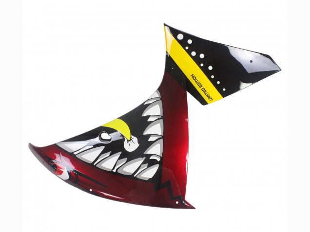 2009-2011 Yamaha YZF 1000 R1 Motorcycle Fairings - Red Yellow Black Shark 46 UK