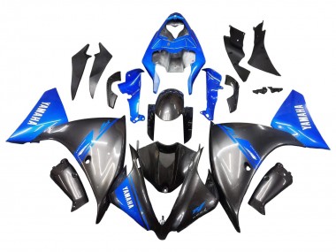 Best 2012-2014 Yamaha YZF 1000 R1 Motorcycle Fairings - Blue Glossy Black UK