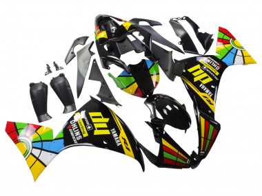 Best 2012-2014 Yamaha YZF 1000 R1 Motorcycle Fairings - Glossy Black Yellow Green Blue Red Color Wheel UK