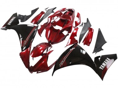 Best 2012-2014 Yamaha YZF 1000 R1 Motorcycle Fairings - Red Glossy Black UK