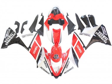 Best 2012-2014 Yamaha YZF 1000 R1 Motorcycle Fairings - White Red Glossy Black Petronas UK