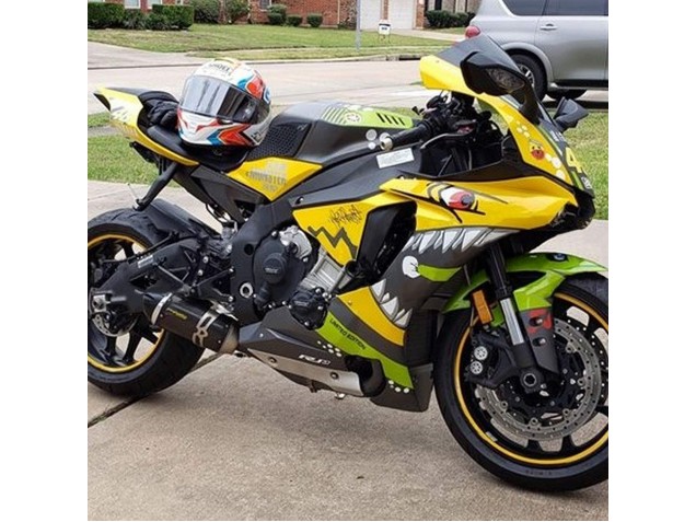2015-2019 Yamaha YZF 1000 R1 Motorcycle Fairings - Yellow Green Shark UK