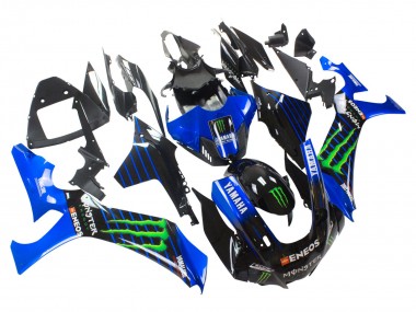 Best 2020-2025 Yamaha YZF 1000 R1 Motorcycle Fairings - Blue Black Green Black ENEOS Monster UK