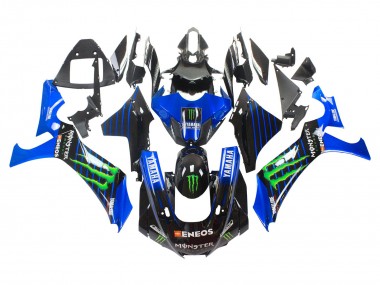 Best 2020-2025 Yamaha YZF 1000 R1 Motorcycle Fairings - Blue Black Green Black ENEOS Monster UK