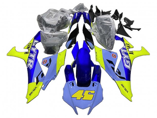 2020-2025 Yamaha YZF 1000 R1 Motorcycle Fairings - Blue Yellow GYTR 46 UK