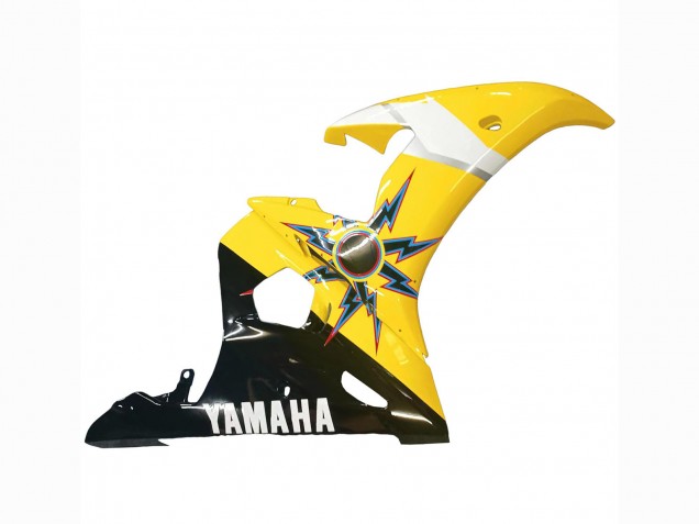 2003-2004 Yamaha YZF R6 Motorcycle Fairings - Yellow Red Glossy Black 46 UK
