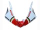 2003-2004 Yamaha YZF R6 Motorcycle Fairings - White Red Lucky Strike Motul UK