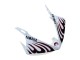 2006-2009 Yamaha YZF R6S Motorcycle Fairings - White with Dark Black Flame UK