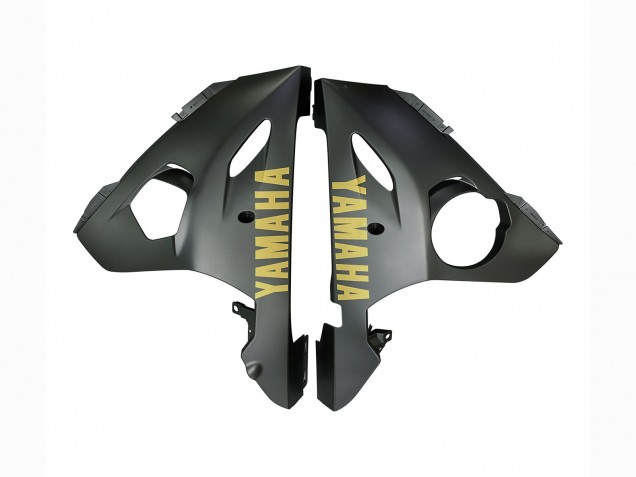 2006-2009 Yamaha YZF R6S Motorcycle Fairings - Matte Grey Matte Black Gold Decals UK