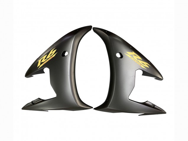 2003-2004 Yamaha YZF R6 Motorcycle Fairings - Glossy Black Matte Black Gold Decals UK
