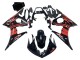 2003-2004 Yamaha YZF R6 Motorcycle Fairing - Glossy Black Red UK