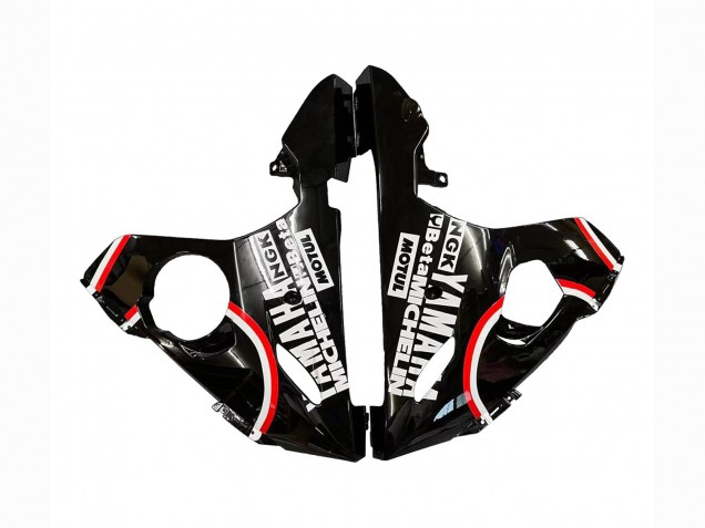 2003-2004 Yamaha YZF R6 Motorcycle Fairings - Glossy Black Red White Lucky Strike Motul UK
