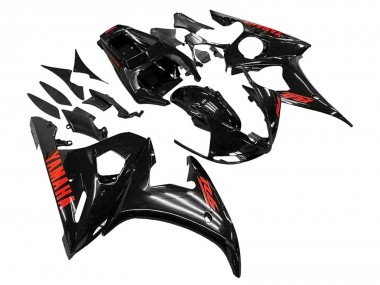 Best 2003-2004 Yamaha YZF R6 Motorcycle Fairings - Glossy Black Red UK