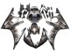 2003-2004 Yamaha YZF R6 Motorcycle Fairings - Grey Matte Black Geometric UK