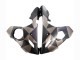 2006-2009 Yamaha YZF R6S Motorcycle Fairings - Grey Matte Black Geometric UK