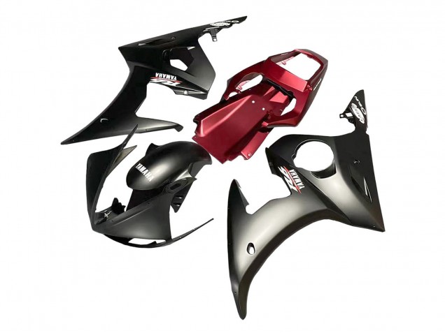 2006-2009 Yamaha YZF R6S Motorcycle Fairing - Red Matte Black UK