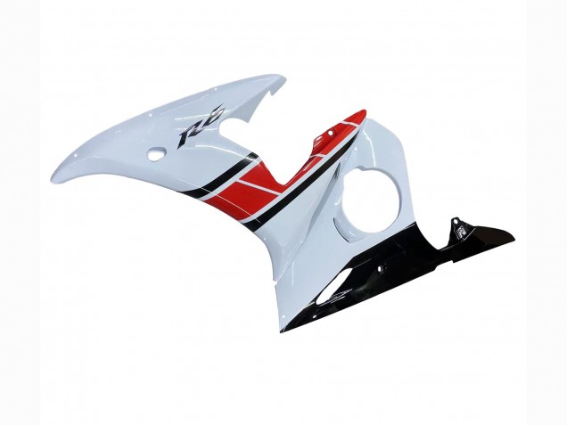 2003-2004 Yamaha YZF R6 Motorcycle Fairings - White Red Glossy Black UK