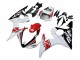 2003-2004 Yamaha YZF R6 Motorcycle Fairings - White Red Glossy Black Motul UK