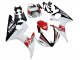 2003-2004 Yamaha YZF R6 Motorcycle Fairings - White Red Glossy Black Motul UK