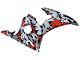 2003-2004 Yamaha YZF R6 Motorcycle Fairings - Black Red Grey Camouflage UK