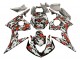 2006-2009 Yamaha YZF R6S Motorcycle Fairings - Black Red Grey Camouflage UK