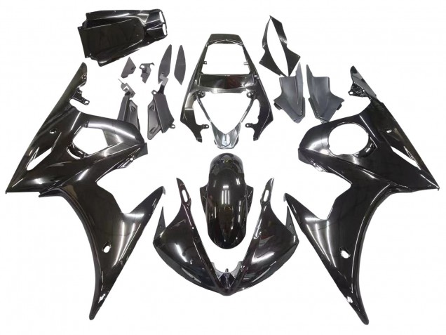 2003-2004 Yamaha YZF R6 Motorcycle Fairings - Glossy Black UK