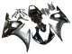 2003-2004 Yamaha YZF R6 Motorcycle Fairings - Glossy Black Matte Black Gold Chameleon UK