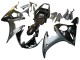 2003-2004 Yamaha YZF R6 Motorcycle Fairings - Glossy Black Matte Black Gold Chameleon UK
