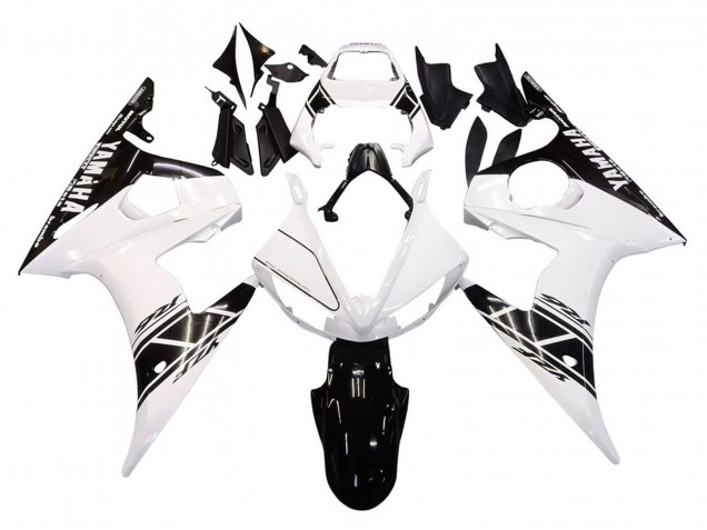 2005 Yamaha YZF 600 R6 Motorcycle Fairings - White Black UK
