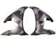 2005 Yamaha YZF 600 R6 Motorcycle Fairings - Matte Black Grey Geometric UK
