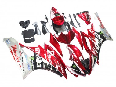 Best 2006-2007 Yamaha YZF 600 R6 Motorcycle Fairings - White Red Black Green Monster Milwaukee UK