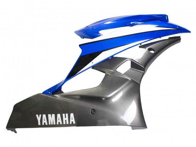 2006-2007 Yamaha YZF 600 R6 Motorcycle Fairings - Blue White Glossy Black UK