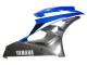 2006-2007 Yamaha YZF 600 R6 Motorcycle Fairings - Blue White Glossy Black UK