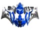 2006-2007 Yamaha YZF 600 R6 Motorcycle Fairings - Blue White Glossy Black UK
