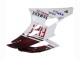 2006-2007 Yamaha YZF 600 R6 Motorcycle Fairings - White Maroon Red Fiat Acer Yamalube UK