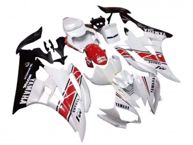 Best 2006-2007 Yamaha YZF 600 R6 Motorcycle Fairings - White Red Black Motul UK