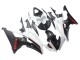 2008-2016 Yamaha YZF 600 R6 Motorcycle Fairings - White Matte Black Red Decals UK