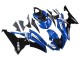 2008-2016 Yamaha YZF 600 R6 Motorcycle Fairings - White Blue Glossy Black UK