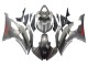 2008-2016 Yamaha YZF 600 R6 Motorcycle Fairings - Matte Grey Red Decals UK