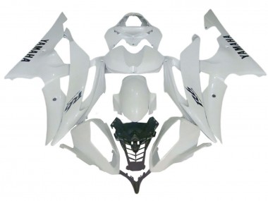 Best 2008-2016 Yamaha YZF 600 R6 Motorcycle Fairings - Glossy White UK
