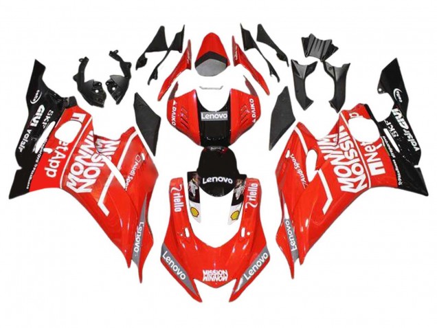 2017-2023 Yamaha YZF 600 R6 Motorcycle Fairings - Red Black UK