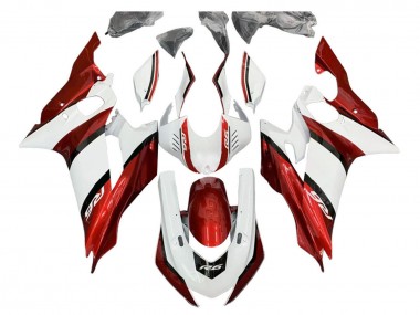 Best 2017-2023 Yamaha YZF 600 R6 Motorcycle Fairing Kits - White Red Black UK