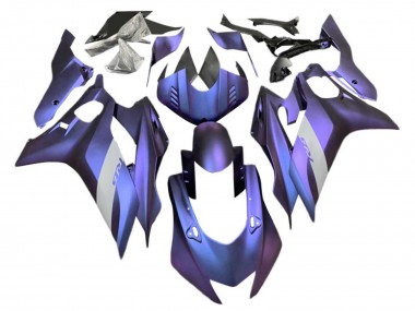 Best 2017-2023 Yamaha YZF 600 R6 Motorcycle Fairings - Purple Silver UK