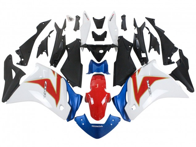 2011-2015 Honda CBR250RR Motorcycle Fairings - White Red Light Blue UK
