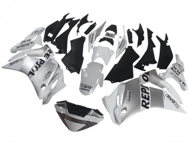 Best 2011-2015 Honda CBR250RR Motorcycle Fairings - Silver White Black Repsol UK